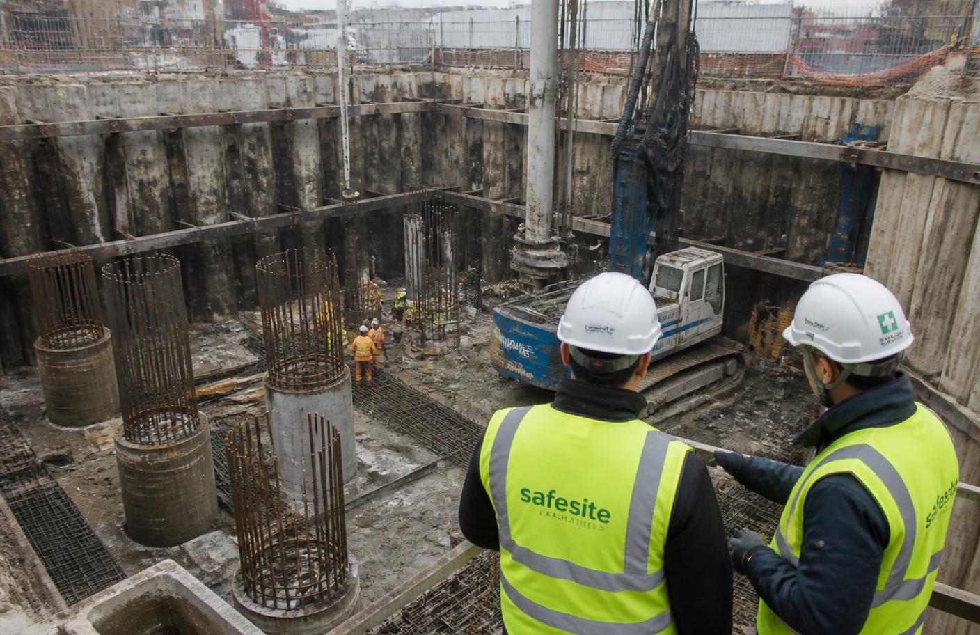 Deep foundation excavation